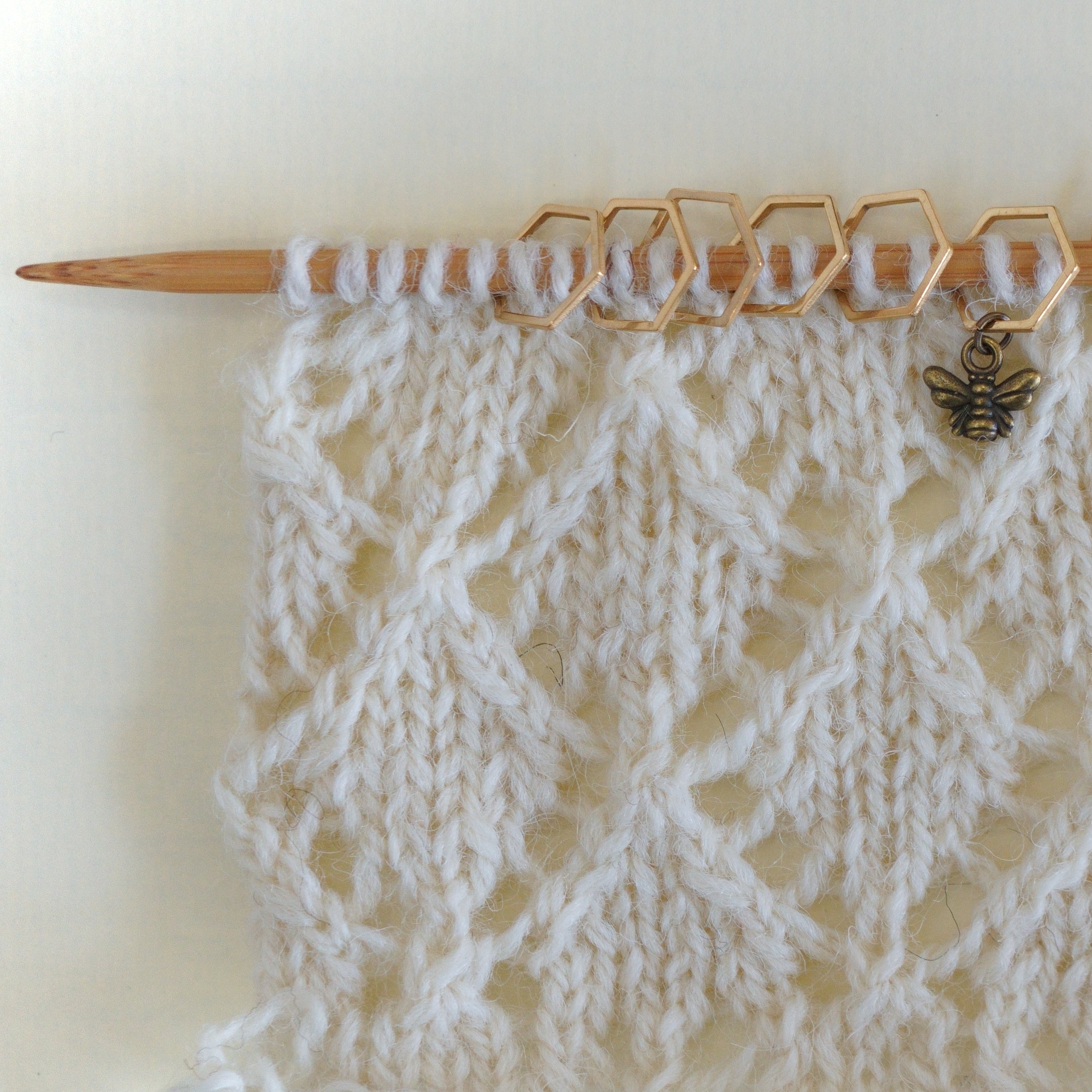 Honey Comb & Bee Stitch Markers