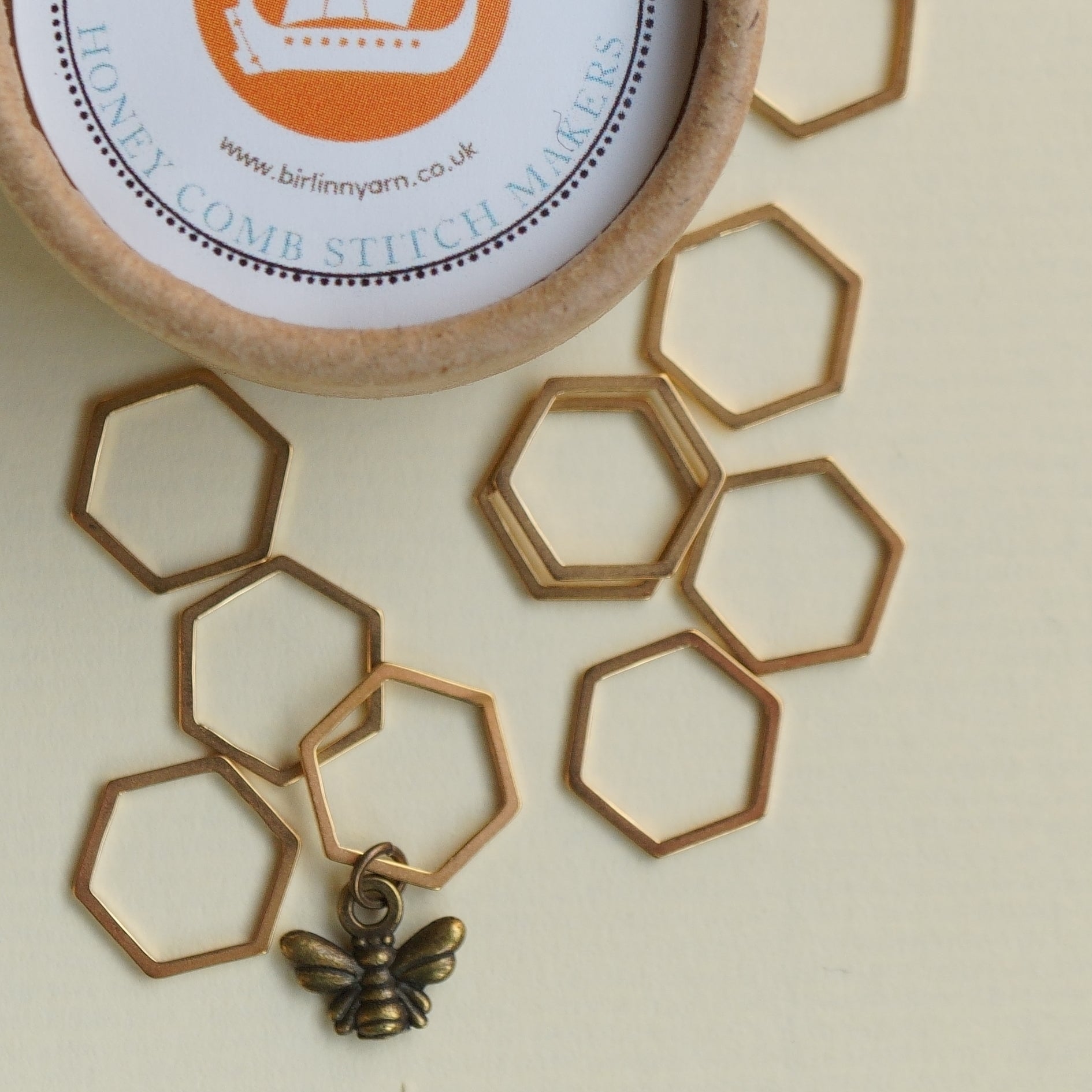 Honey Comb & Bee Stitch Markers