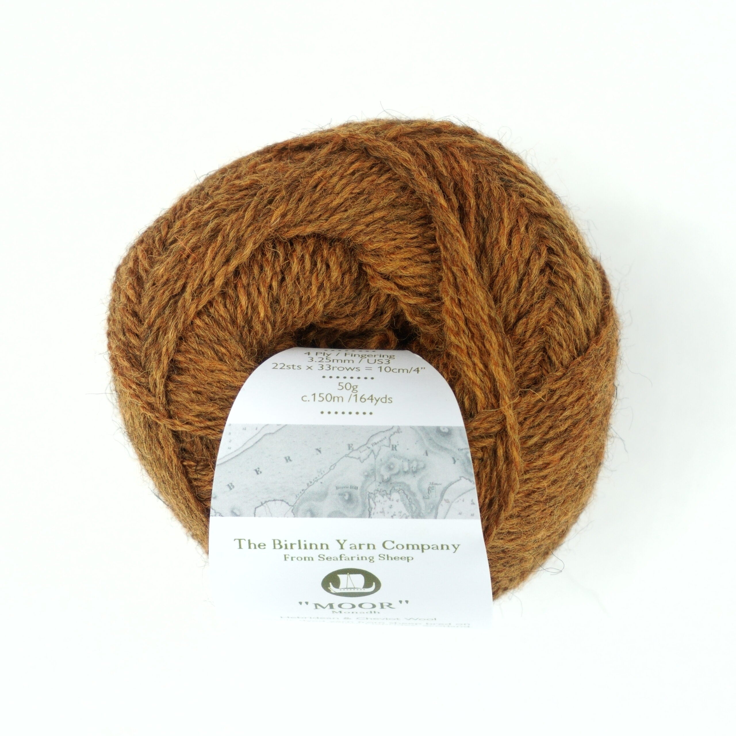 ball of Moor from above: warm, rusty-brown